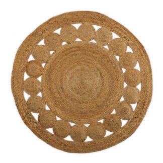 ALFOMBRA JUTE CIRCULOS 120CM
