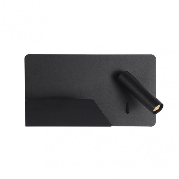 Aplique 3w 4000k Miguel Angel Dcho Negro C/usb Y Estante 150lm 16x28x12 Cm Orientable - Image 2