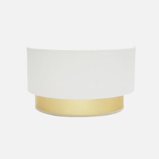 Aplique Anuska 1xe27 Blanco/oro 17x30x16 Cm