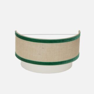 Aplique Cornalina 1xe27 Beis/verde  30d
