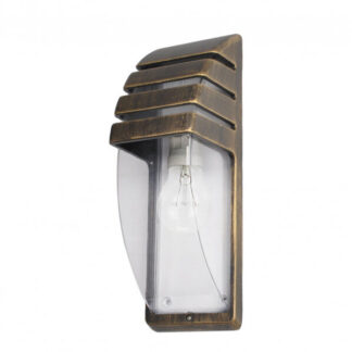 Aplique Exterior Elnath 1xe27 Neg/oro 35x12x12 Cm Ip44