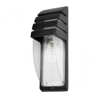 Aplique Exterior Elnath 1xe27 Negro Ip44 35x12x12 Cm