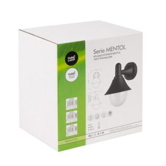 Aplique Exterior Mentol 1xe27 Gris Ip44 Policarbonato 25x18,1x23,2 Cm