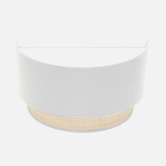 Aplique Kandy 1xe27 Natural/blanco 17x30x15 Cm