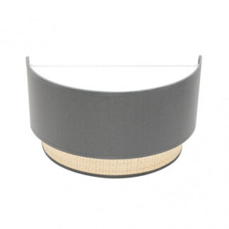 Aplique Kandy 1xe27 Natural/gris 17x30x15 Cm