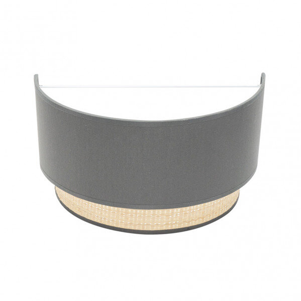 Aplique Kandy 1xe27 Natural/gris 17x30x15 Cm