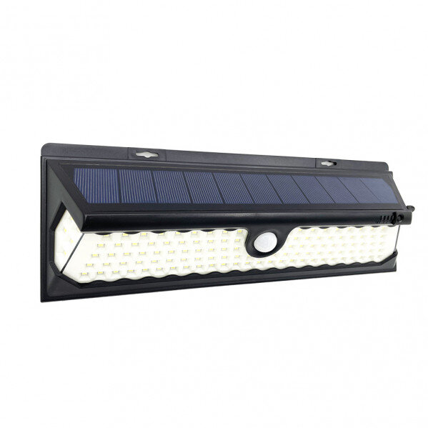 Aplique Solar 6500k Kira Negro 1100 Lm Ip65 10,5x30x5cm Sensor Mov. Crepusc.Reg.Intensidad 3 Posiciones