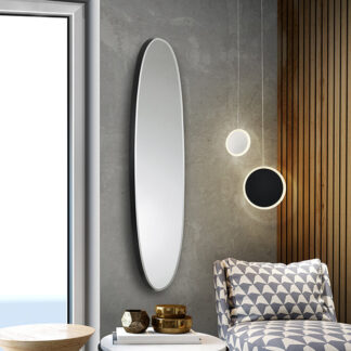 ARIES-ESPEJO OVAL136X36 NEGRO
