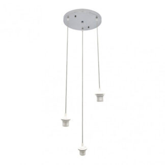 Armazon Plafon Nia 3xe27 Cromo Regx30x30cm