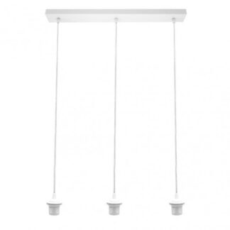 Armazon Regleta Nia 3xe27 Blanca Regx60x6cm