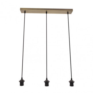 Armazon Regleta Nia 3xe27 Cuero Regx60x6cm