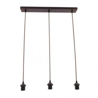 Armazon Regleta Nia 3xe27 Marron Reggx60x6cm
