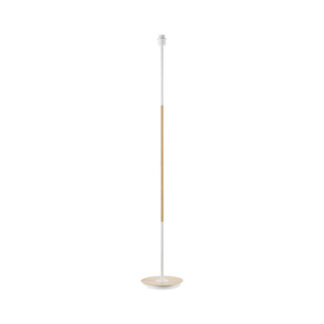 Arm.pie Salon Tropico 1xe27 Blanco/haya 148x25x25cm