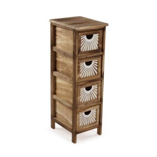 CAJONERA DE 4 CAJONES ADDA MARRON