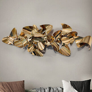 CAMILE -ESCULTURA PARED- ORO ROSA