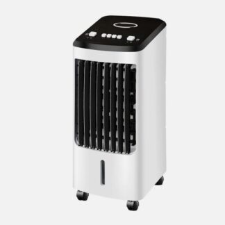 Climatizador Evaporativo Impala Blanco/negro 80w 3vel 4litros Oscilante,portatil C/acumulador De  Frio 57x26,5x23