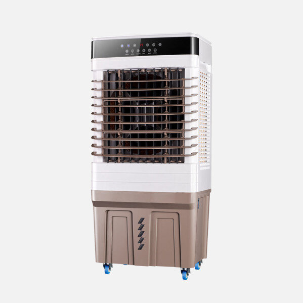 Climatizador Ind.langreo Blanco/marron 150w 50l C/remoto 3vel. Humidificador Oscilante Temporizador Tactil 114x52x39cm
