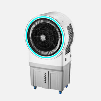 Climatizador Ind.mieres Blanco/gris 150w 50l C/remoto Y Luz Ambiente Led 3Veloc. Humidificador Oscilante 110x60,5x38,5cm