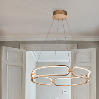 COLETTE-LAMPARA 60Ø ORO ROSA