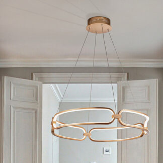 COLETTE-LAMPARA 60Ø ORO ROSA DIM