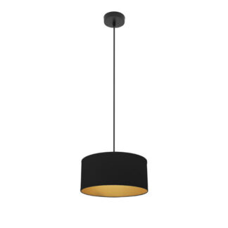 Colgante Anuska 1xe27 Negro/negro-oro Regx30x30 Cm