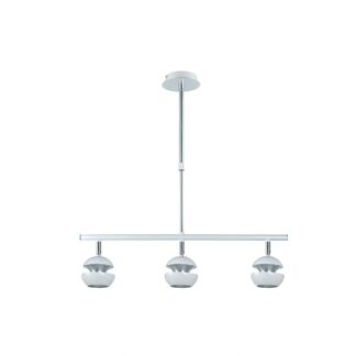 Colgante Beethoven Blanco/plata 3xgu10