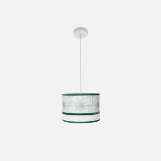 Colgante Caledonia 1xe27 Blanco/verde Regx30x30cm