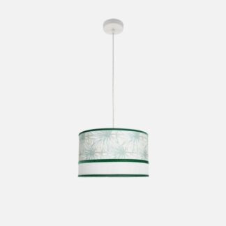 Colgante Caledonia 1xe27 Blanco/verde Regx40x40cm