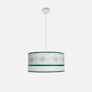 Colgante Caledonia 2xe27 Blanco/verde Regx50x50cm