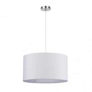 Colgante Chanza 2xe27 Cromo/blanco Regx40x40 Cm
