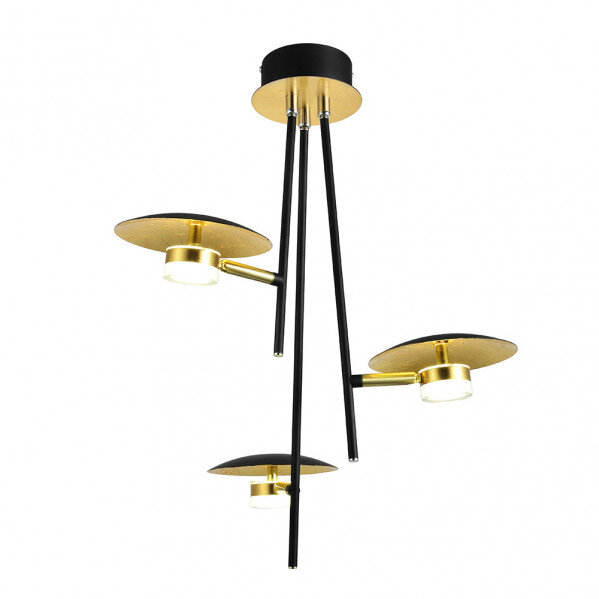 Colgante Ciudad Del Cabo 3l 18w 4000k Negro/oro 53x39x39 Cm 1440 Lm Dirigible Y Orientable - Image 2