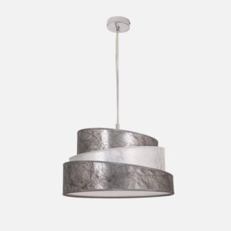 Colgante Colonia Cromo/plata-blanco 3xe27 Regx40x40 Cm