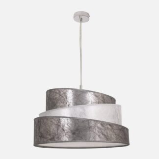 Colgante Colonia Cromo/plata-blanco 3xe27 Regx50x50 Cm