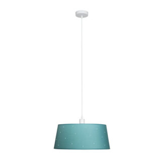 Colgante Consciencia 1xe27 Turquesa Regx40x40 Cm