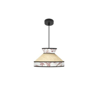 Colgante Constantinopla 1xe27 Beis/rojo Regx30x30cm