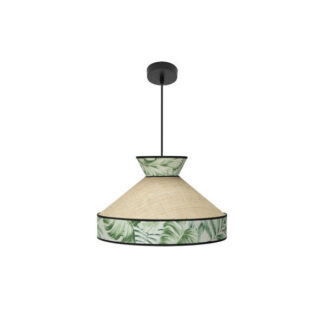 Colgante Constantinopla 1xe27 Beis/verde Regx40x40cm