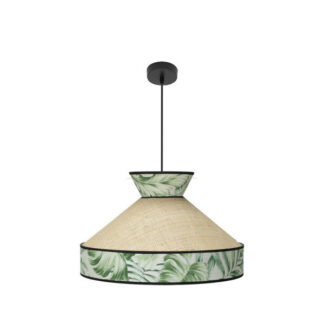 Colgante Constantinopla 1xe27 Beis/verde Regx50x50cm