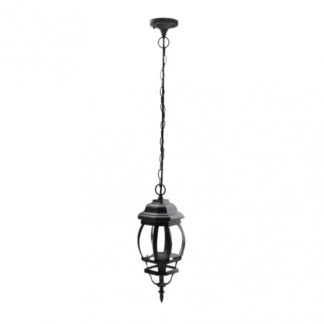 Colgante Exterior Aluminio Caelum 1xe27 Negro     Regx16x16 Cm  Ip44