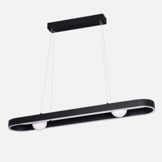 Colgante Fermoselle 24w+6w 4000k Negro Regx87,5x15 Cm 2550lm