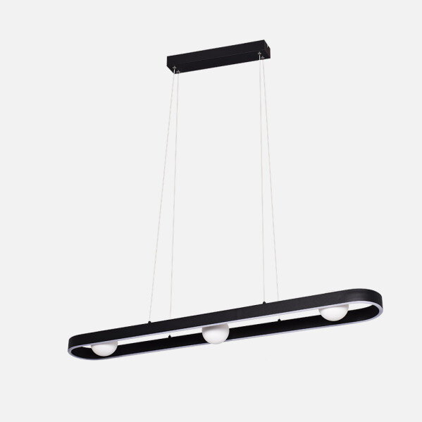 Colgante Fermoselle 26w+9w 4000k Negro Regx107,5x15cm 2975lm