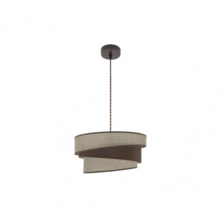 Colgante Hara 1xe27 Marron/marron Regx40x40 Cm