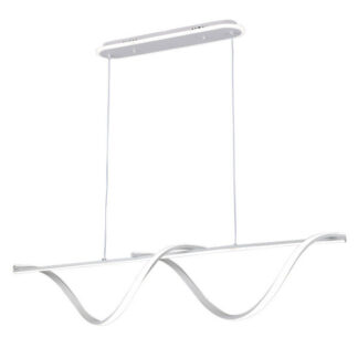 Colgante House Blanco 125w 3000-4000-6000k 5694lm C/luz Ambiente Remoto Y Reg.intensidad Regx110x15cm