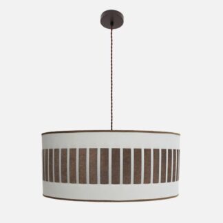 Colgante Ivanna 3xe27 Marron/blanco-oxido Regx60x60 Cm
