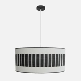 Colgante Ivanna 3xe27 Negro/blanco-madera Negra Regx60x60 Cm