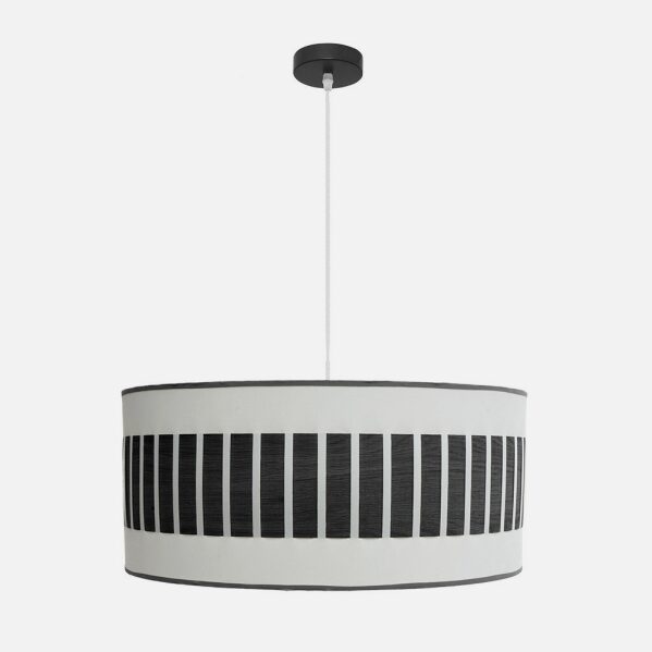 Colgante Ivanna 3xe27 Negro/blanco-madera Negra Regx60x60 Cm