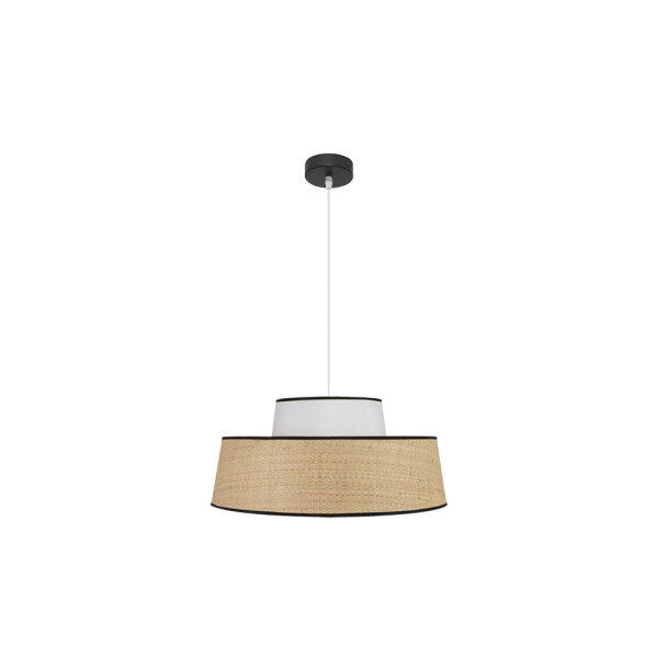 Colgante Jia 1xe27 Natural/blanco Regx50x50 cm
