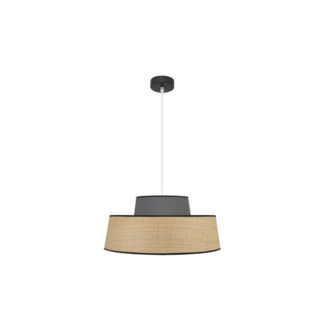 Colgante Jia 1xe27 Natural/gris Regx50x50 cm