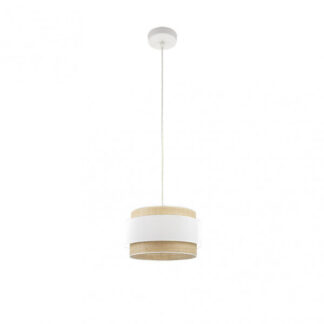 Colgante Kandy 1xe27 Natural/blanco Regx30x30 Cm