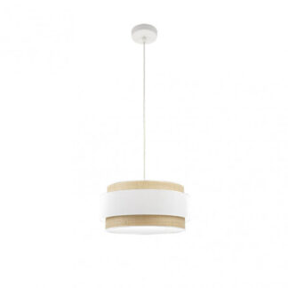 Colgante Kandy 1xe27 Natural/blanco Regx40x40 Cm