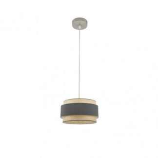 Colgante Kandy 1xe27 Natural/gris Regx30x30 Cm
